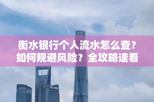 衡水银行个人流水怎么查?如何规避风险?全攻略速看